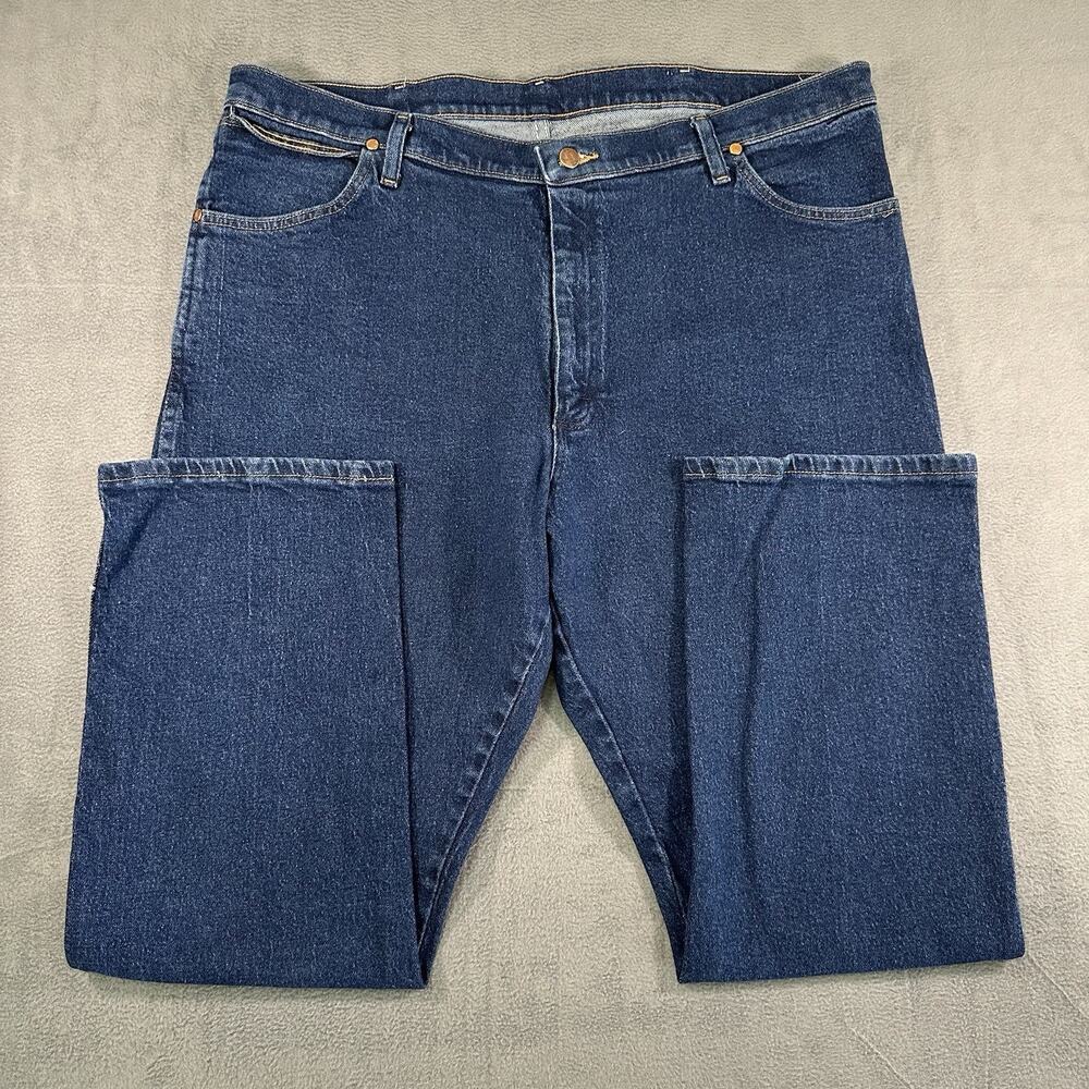 Wrangler 947STR A102 Denim Cowboy Cut Men’s 42x30 Blue Jeans